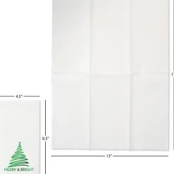 Merry & Bright Foil Disposable Hand Towels