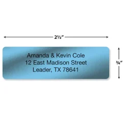 Metallic Rainbow Rolled Address Label