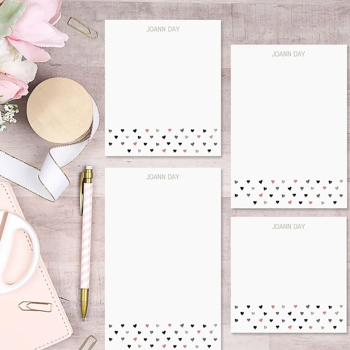 Mini Hearts Notepads