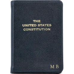 Mini US Constitution Personalized Leather Bound Book