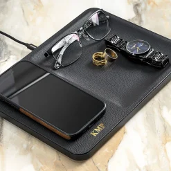 Monogrammed Courant Charging Tray