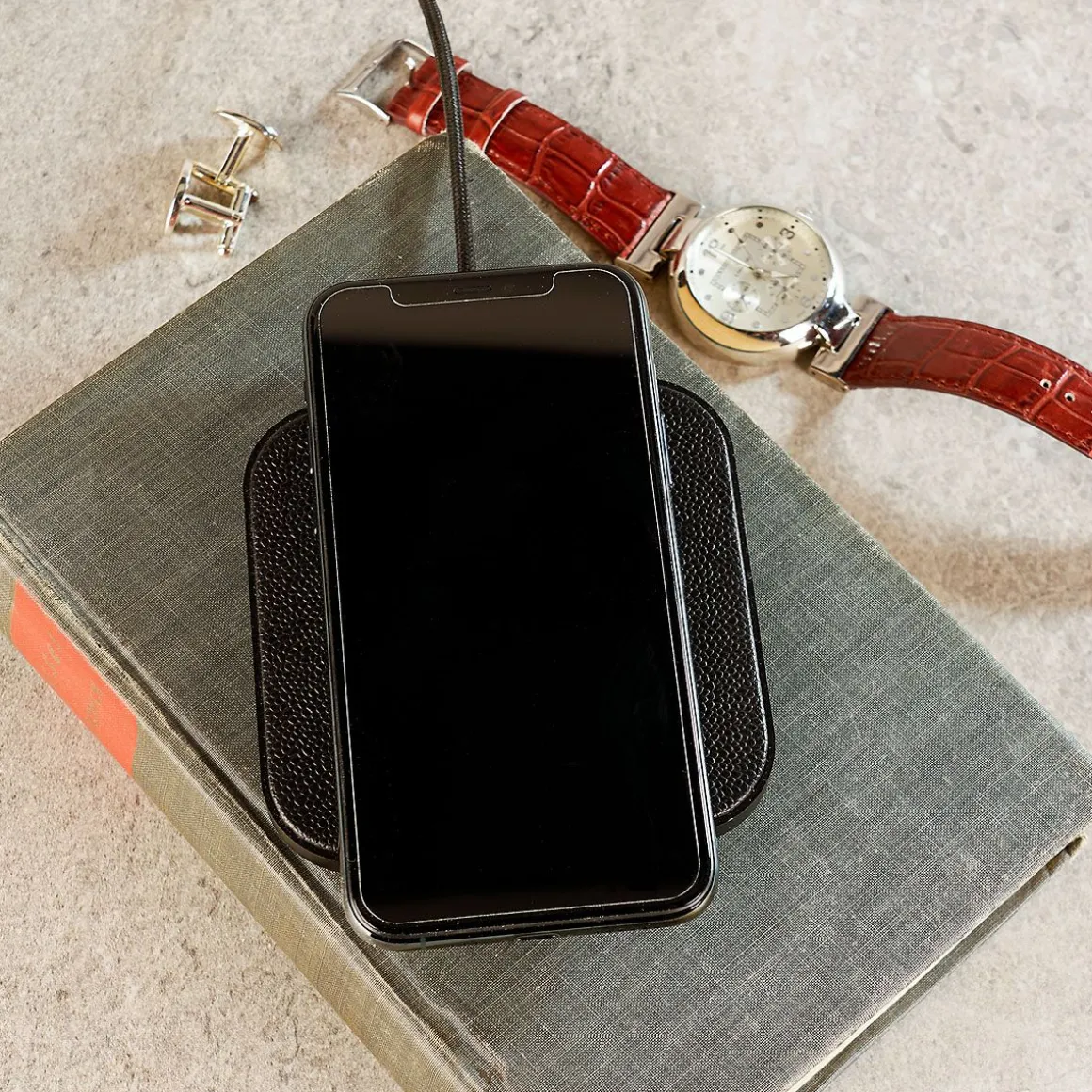 Monogrammed Courant Charging Block