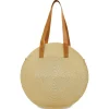Monogrammed Natural Bungalow Tote