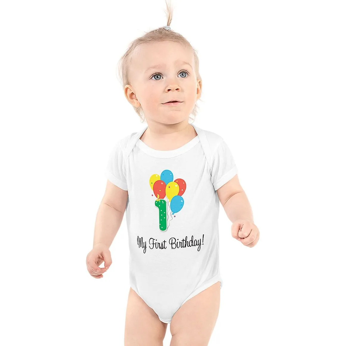 My First Birthday Baby Bodysuit Romper