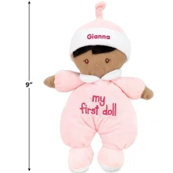 My First Personalized Brown Hair Doll