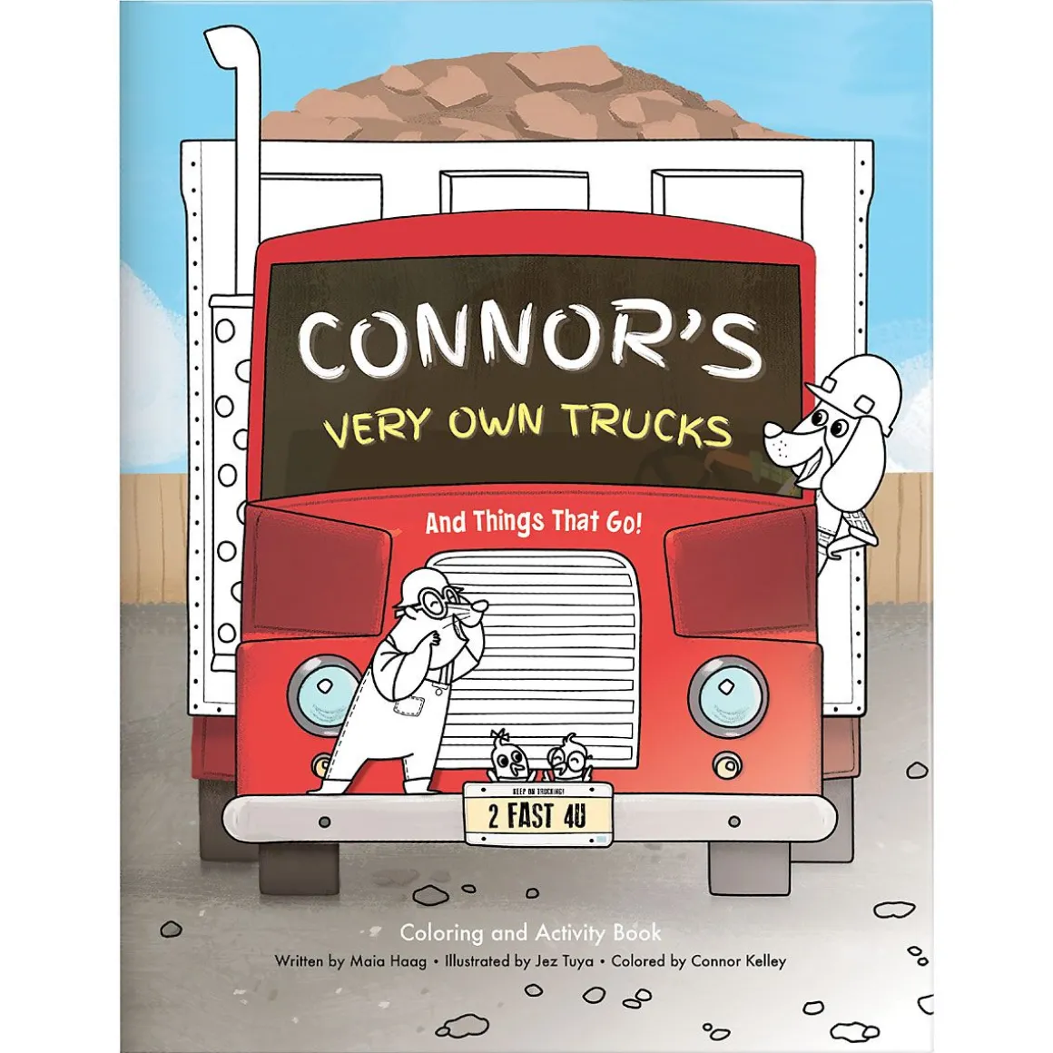 My Very Own Trucks Personalized Coloring Book & Sticker Set