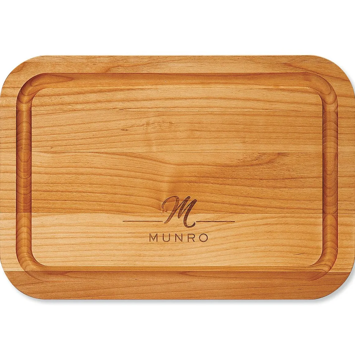 Name Initial Engraved Wood Cutting Board