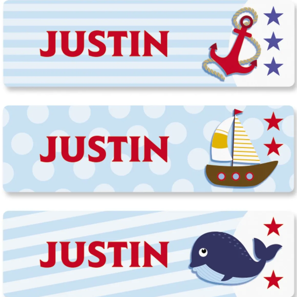 Nautical Name Personalized Stickers