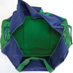 Navy and Green 23" Personalized Duffel Bag