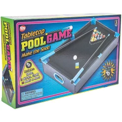 Neon Wooden Tabletop Pool Game