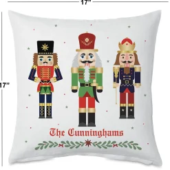 Nutcracker Holiday Personalized Pillow