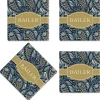 Paisley Personalized Ceramic Coasters