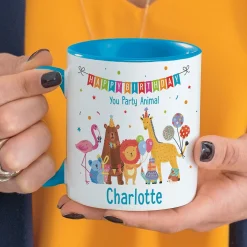 Party Animals Personalized Birthday Mug