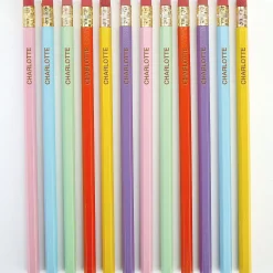 #2 Pastel Personalized Hardwood Pencils