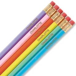 #2 Pastel Personalized Hardwood Pencils