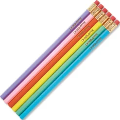 #2 Pastel Personalized Hardwood Pencils