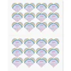 Pastel Rainbow Heart Personalized Stickers