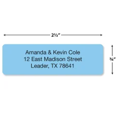 Pastel Rainbow Standard Rolled Return Address Labels