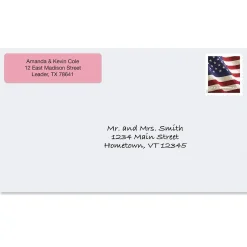 Pastel Rainbow Standard Rolled Return Address Labels