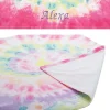 Pastel Tie-Dye Personalized Towel