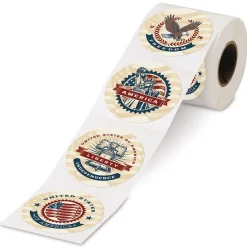 Patriotic Rolled Stickers