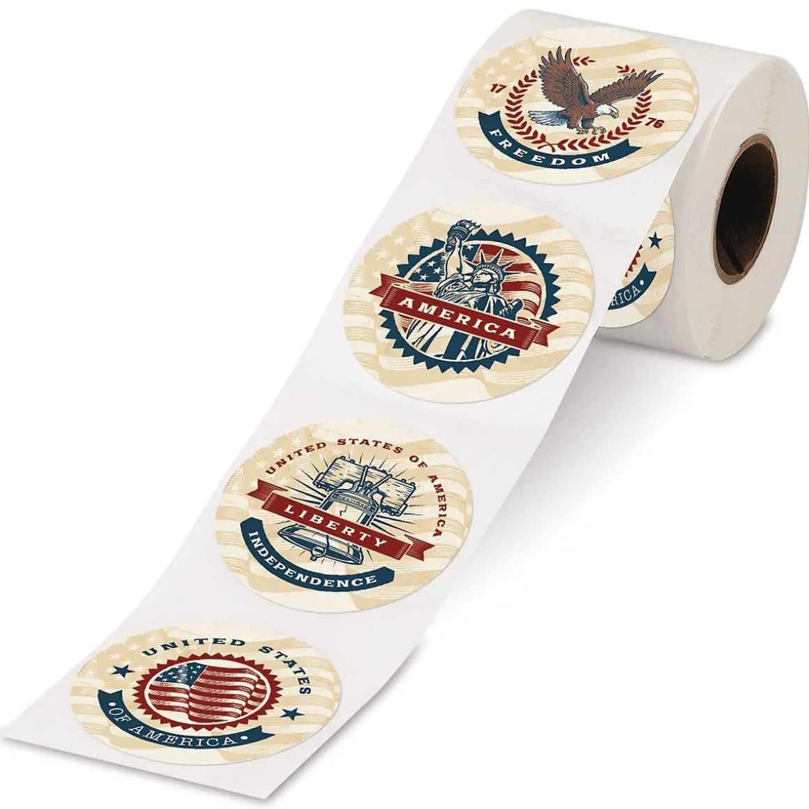 Patriotic Rolled Stickers