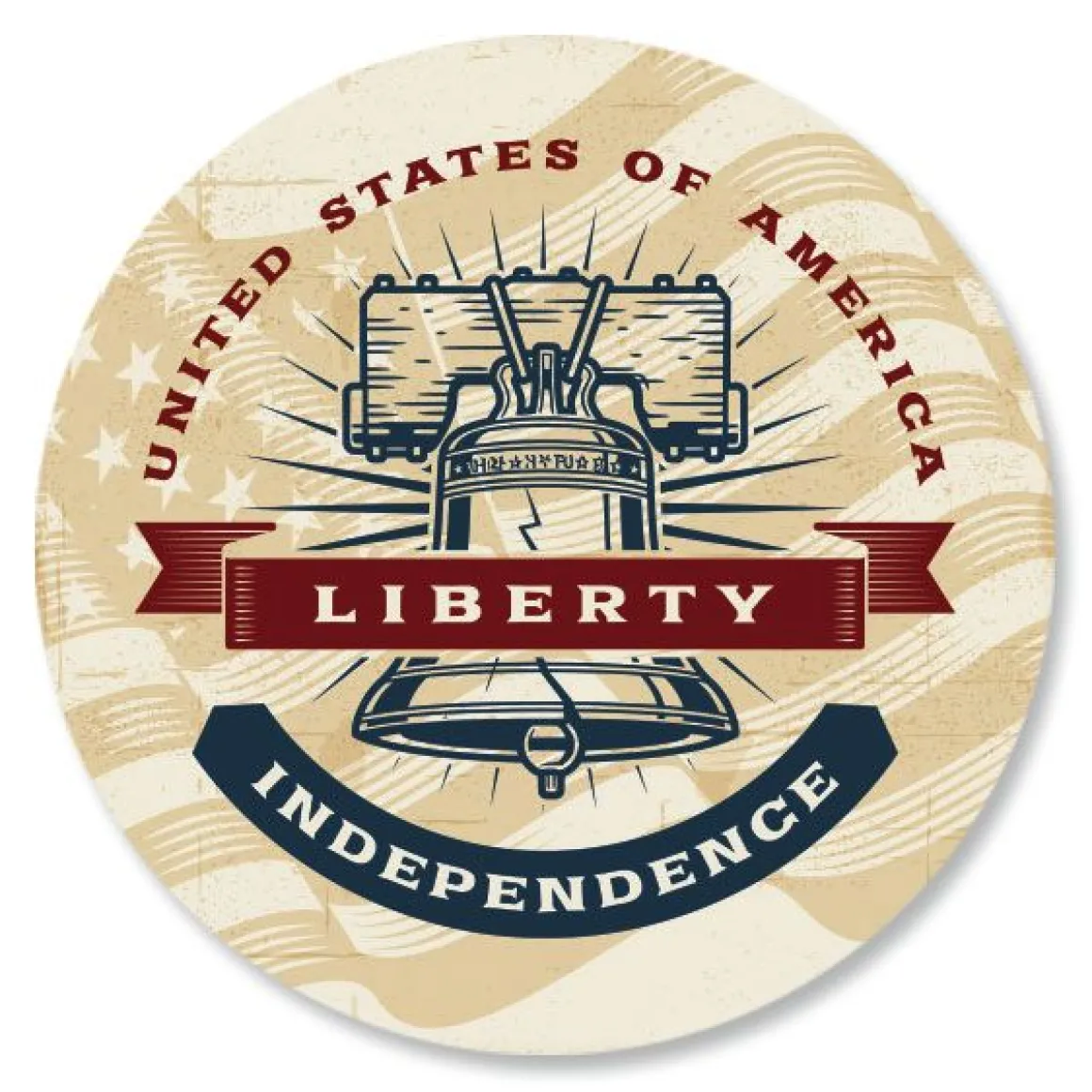 Patriotic Rolled Stickers