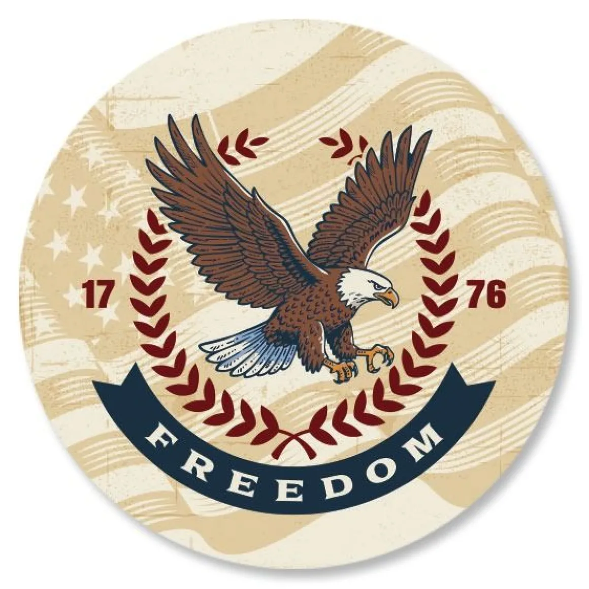 Patriotic Rolled Stickers