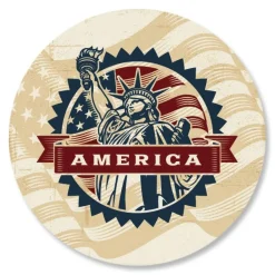 Patriotic Rolled Stickers