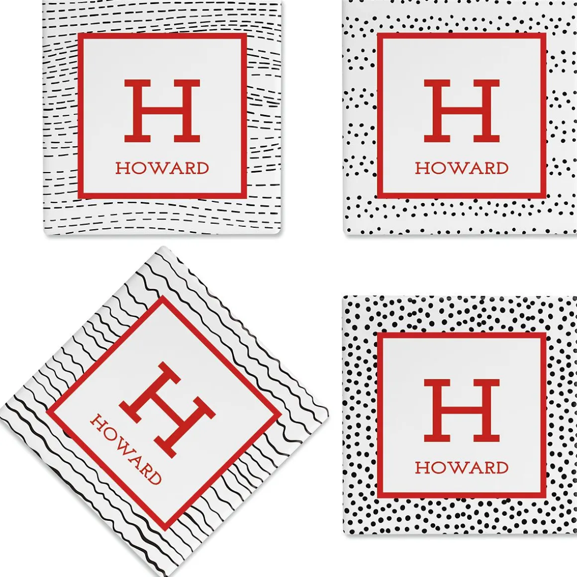 Pattern Personalized Ceramic Coasters