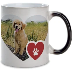 Paw Print Ceramic Photo Mug