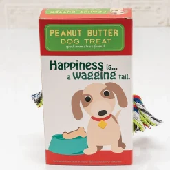 Peanut Butter Dog Treats with Rope Toy