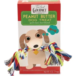 Peanut Butter Dog Treats with Rope Toy