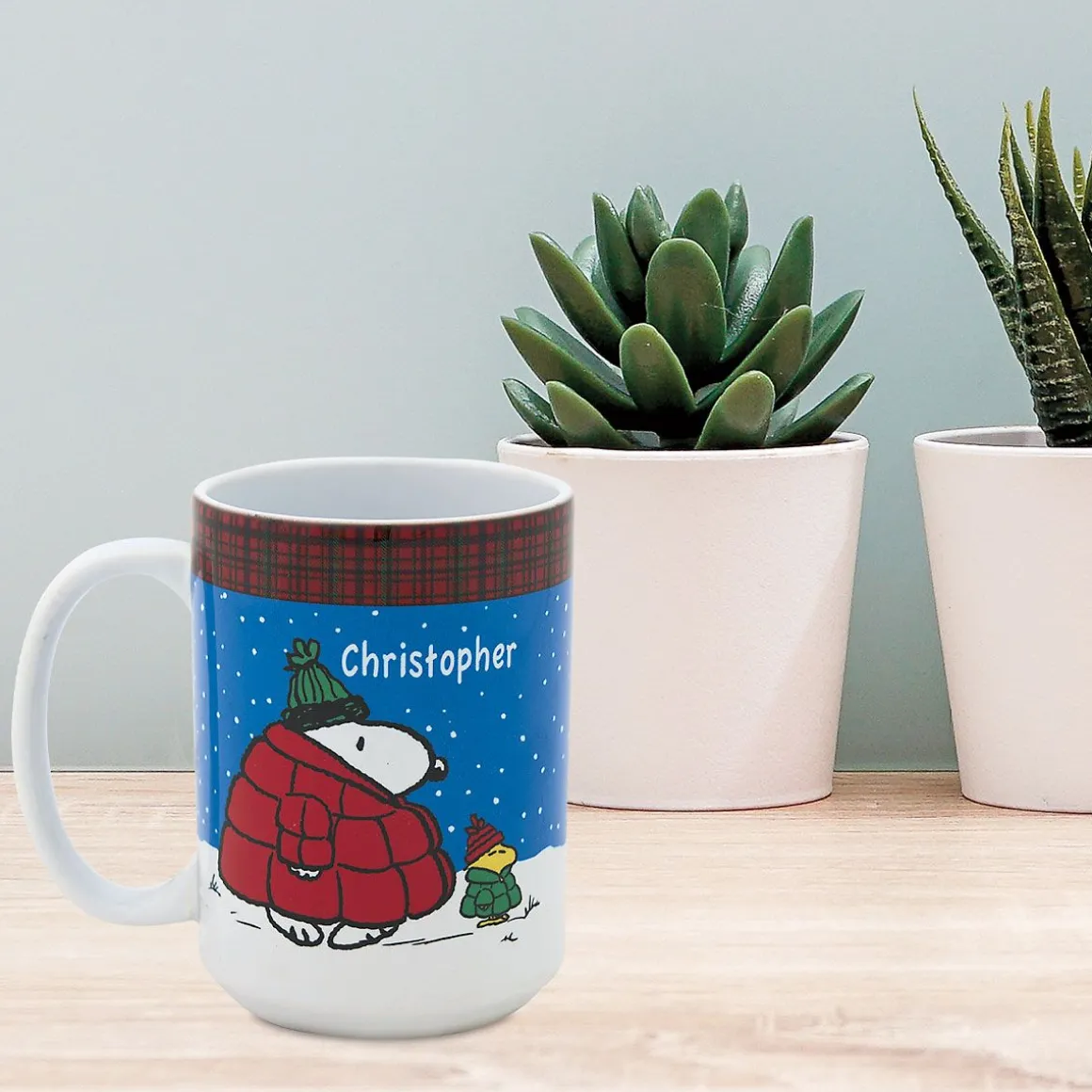 PEANUTS® Puffer Personalized Mug