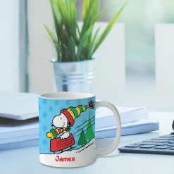 PEANUTS® Sledding Personalized Mug