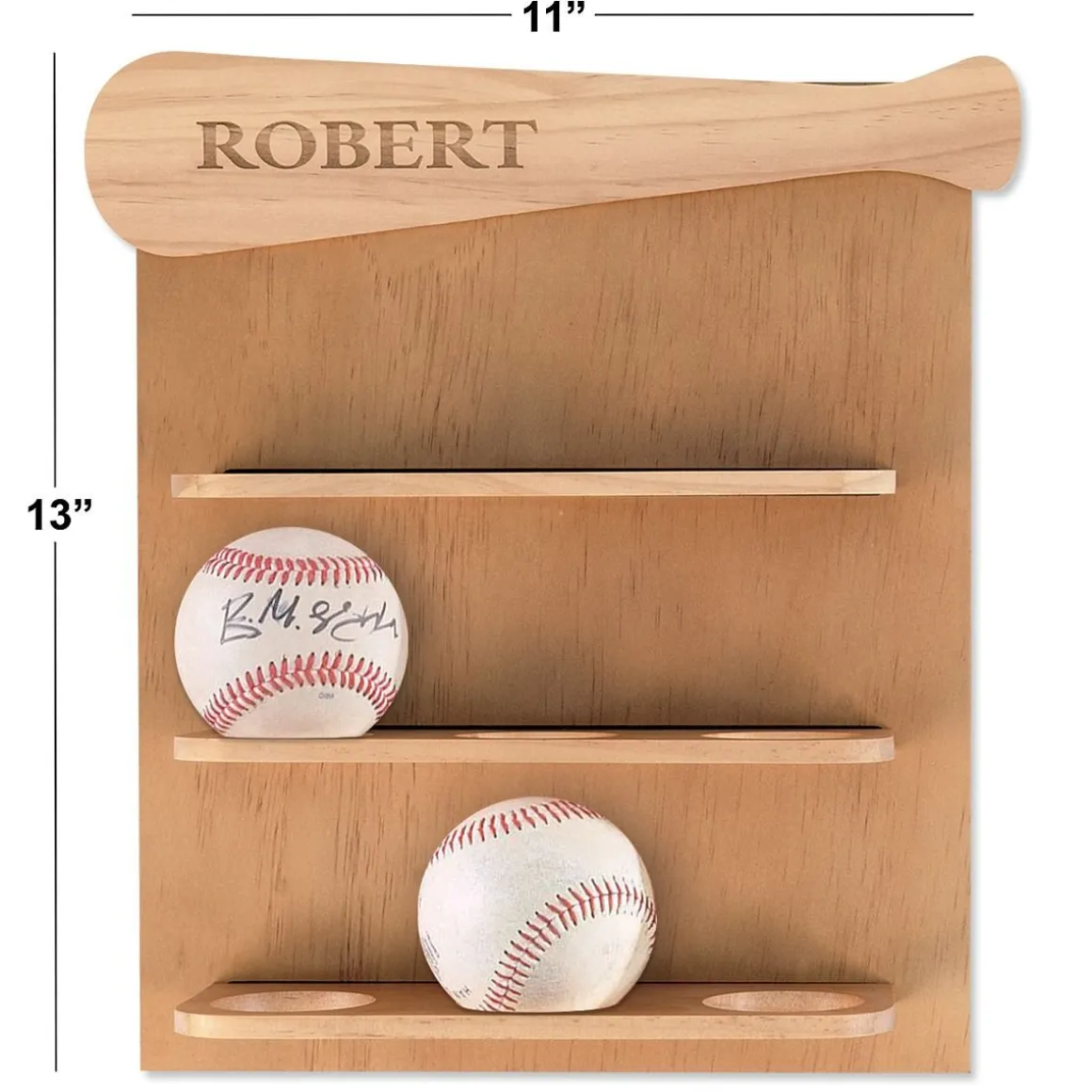 Personalized Baseball Display Shelf