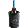 Personalized Black Marble Wine Chiller/Holder