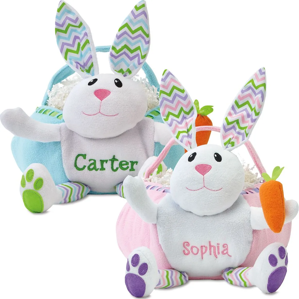 Personalized Bunny Easter Baskets