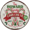 Personalized Candy Cane Co. Tin Sign