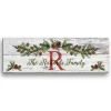 Personalized Christmas Pine Canvas