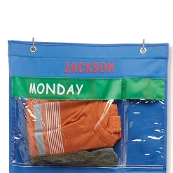 Personalized Days-Of-The-Week Hanging Organizer