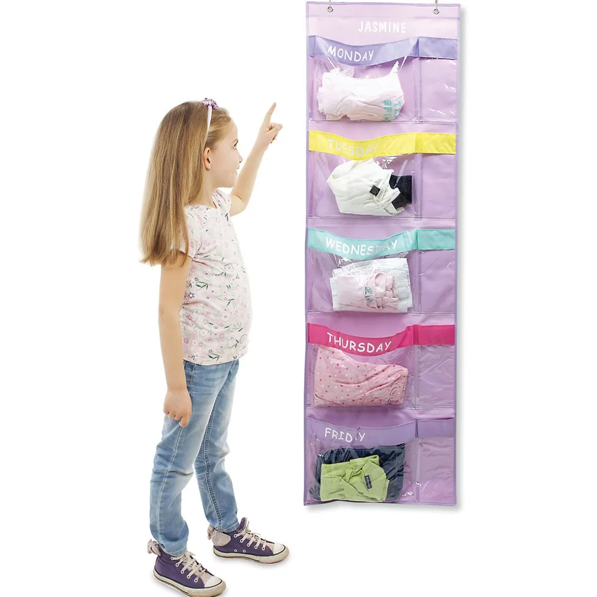 Personalized Days-Of-The-Week Hanging Organizer