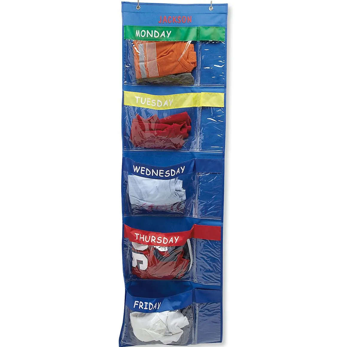Personalized Days-Of-The-Week Hanging Organizer