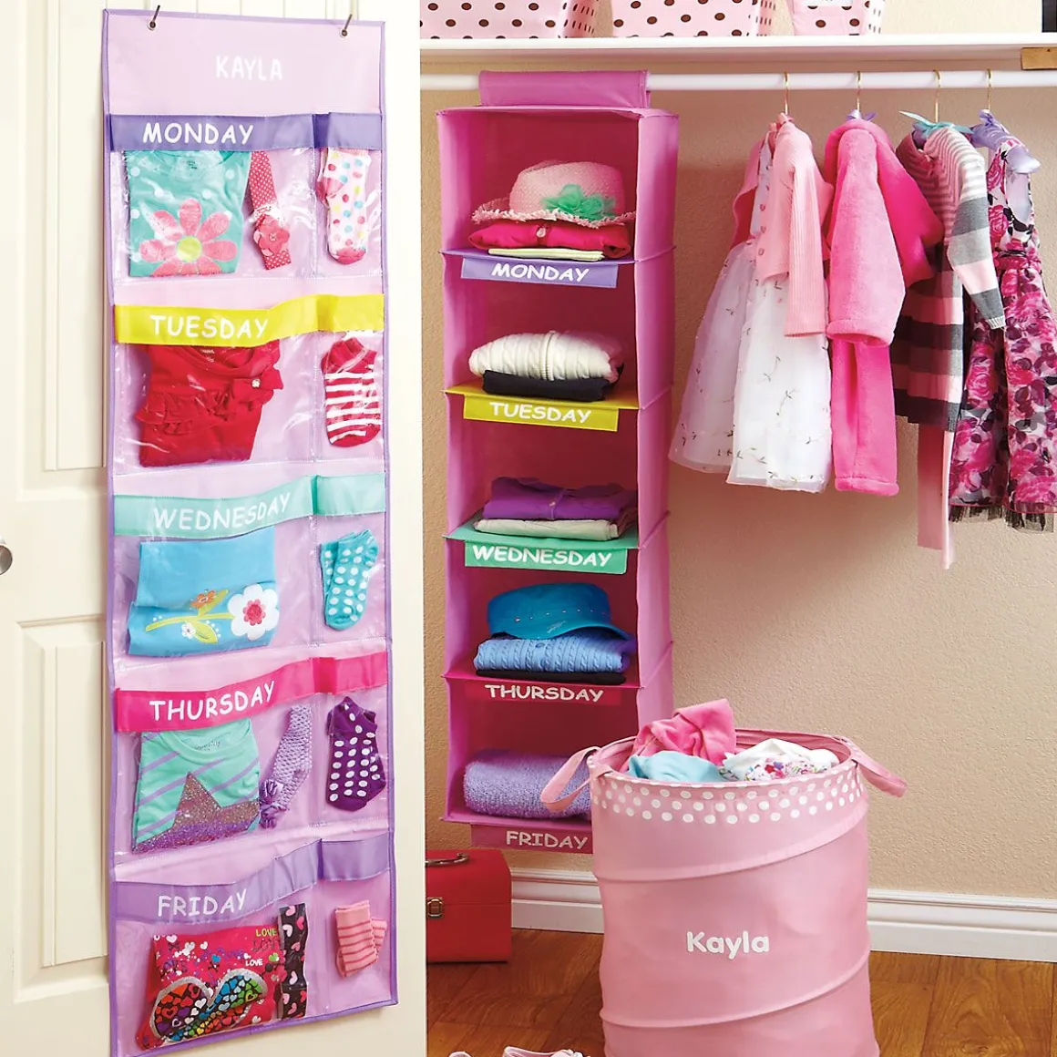 Personalized Days-Of-The-Week Hanging Organizer