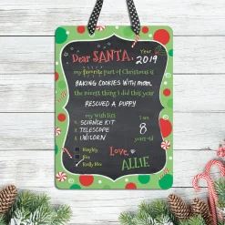 Personalized Dear Santa Christmas Plaque
