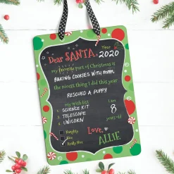 Personalized Dear Santa Christmas Plaque