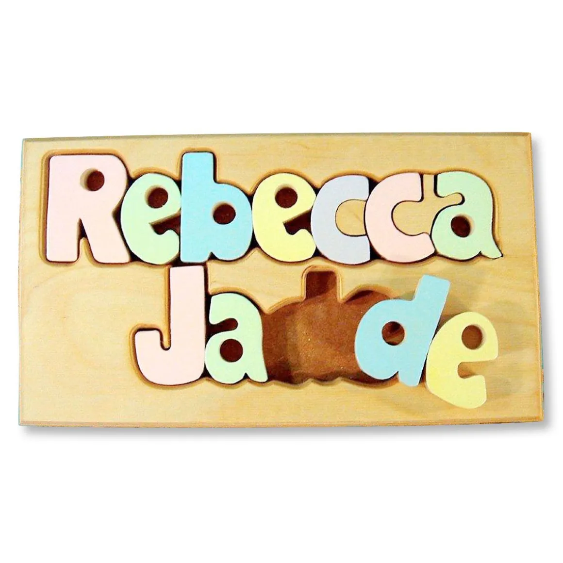 Personalized Double Name Board Puzzle