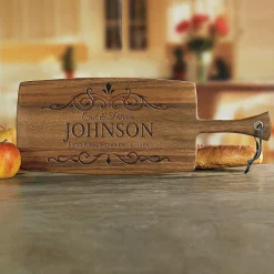 Personalized Established Paddle Cutting Board