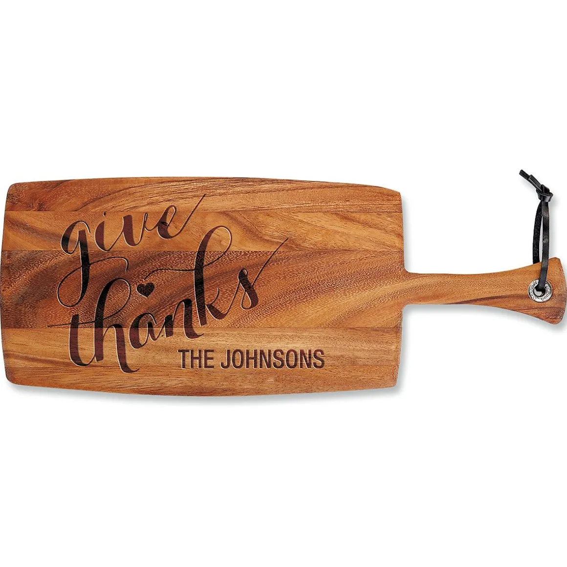 Personalized Give Thanks Paddle Cutting Board
