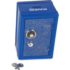 Personalized Glitter Locker Safe Bank